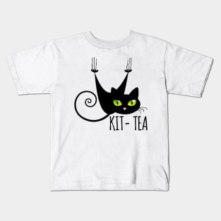 Kit tea tee design birthday gift graphic Kids T-Shirt